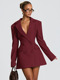 Ladies elegant blazer dress with lace appliqué Chic & Stil