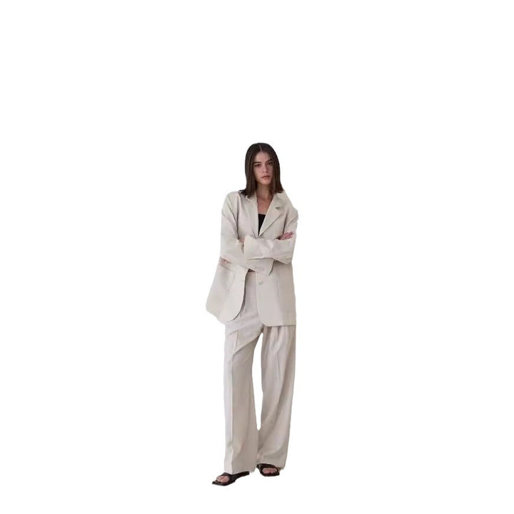 Pantalons plissés taille haute élégants pour femmes Chic & Stil