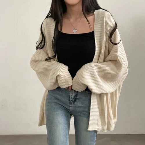 Soft knit cardigan for women with a relaxed fit and set-in sleeves Amarae