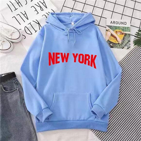 Women's hoodie with stylish New York design Chic & Stil