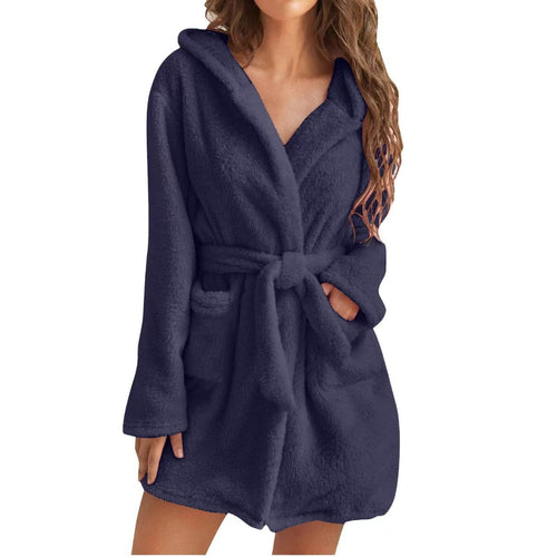 Amarae | Women's Cozy Fleece Bathrobe with Hood