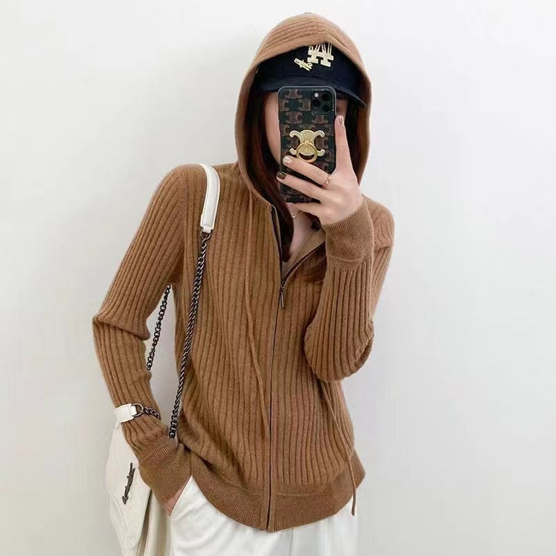 Gilet femme avec capuche et fermeture éclair Chic & Stil