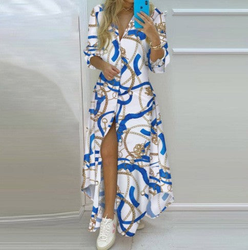 Women's Kimono Robe with Print Design Lune London
