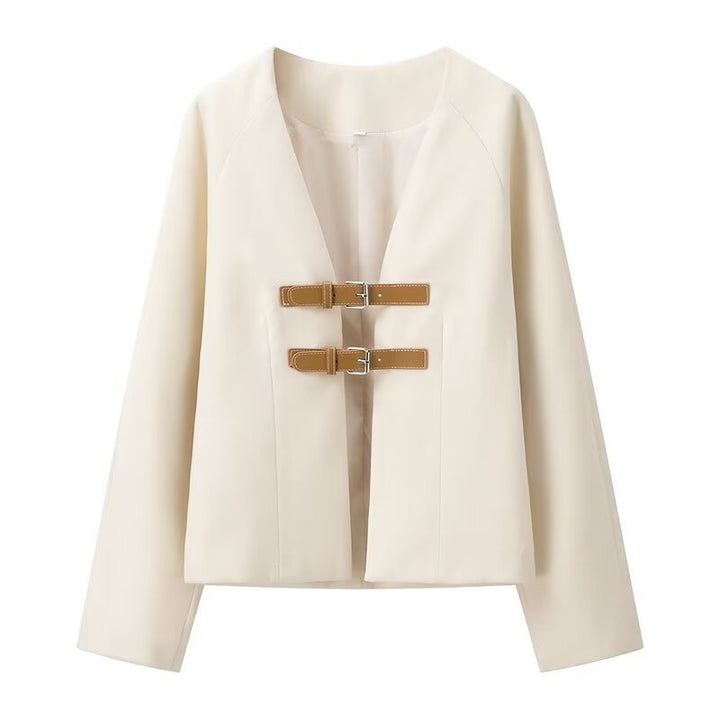 Women elegant short blazer with chic closure Lune London