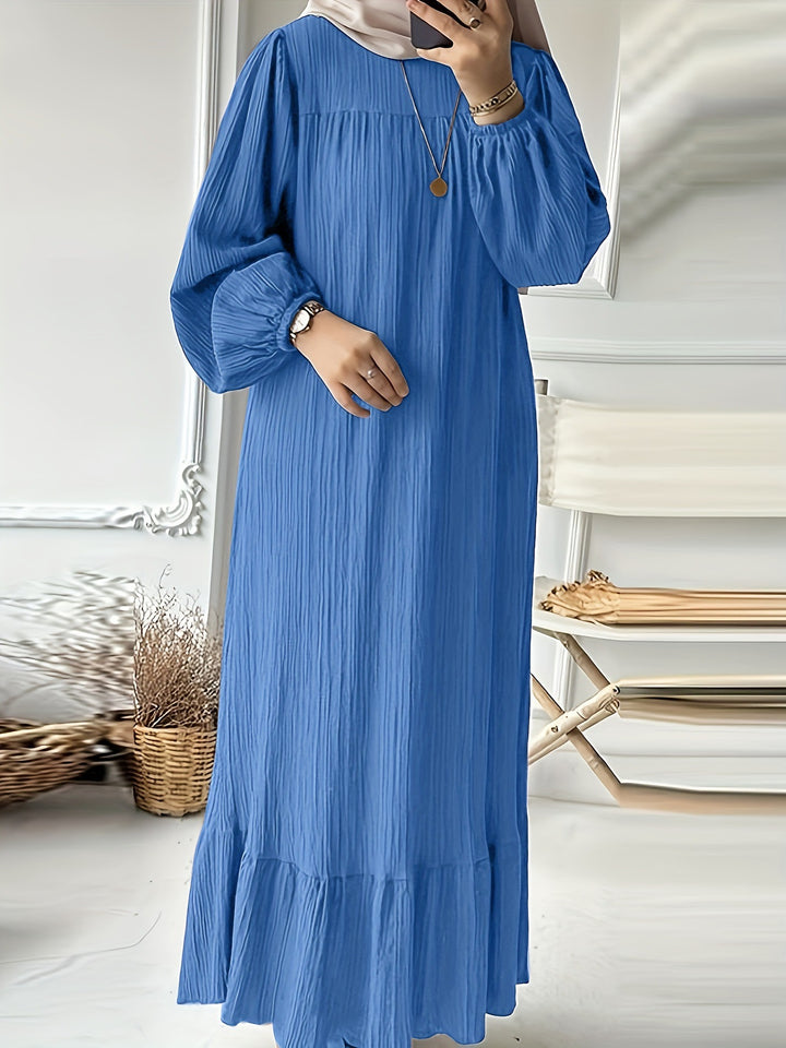 Maxi dress for ladies in lightweight cotton blend Lune London