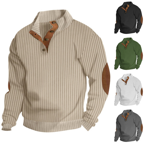 Pulli élégant pour hommes avec col montant de haute qualité et détails contrastés à la mode Amarae