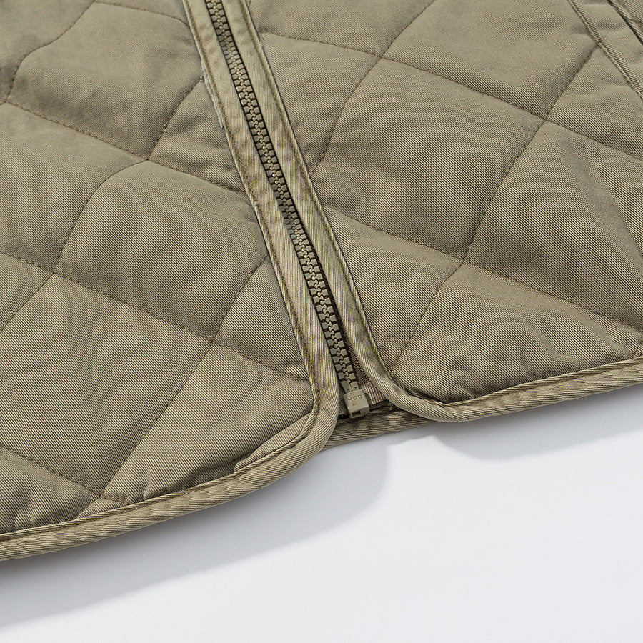 Quilted transition jacket for women with simple pockets and elegant cut Lune London
