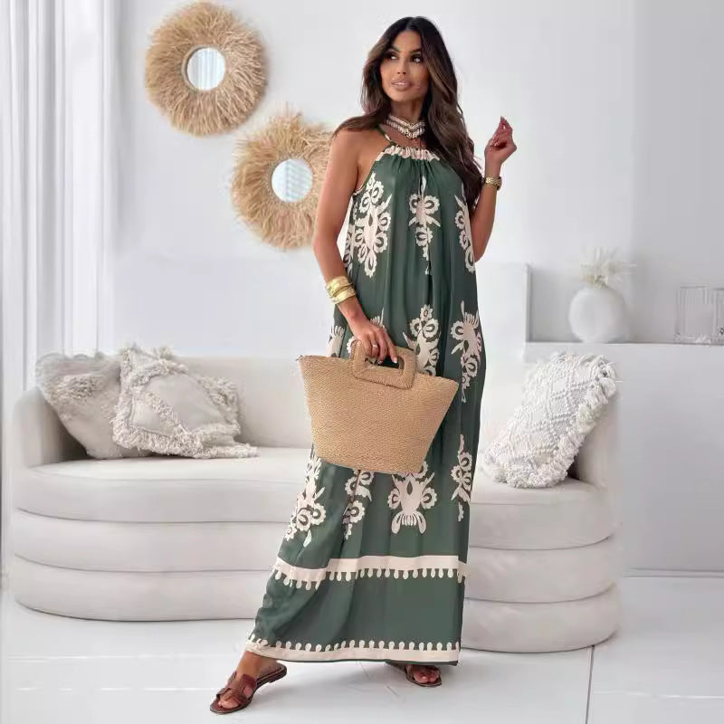 Ladies Halter Maxi Dress Lune London