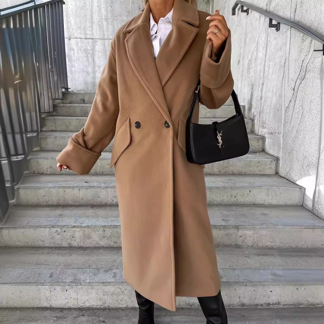 Women Oversized Wool Coat Elegant Amarae