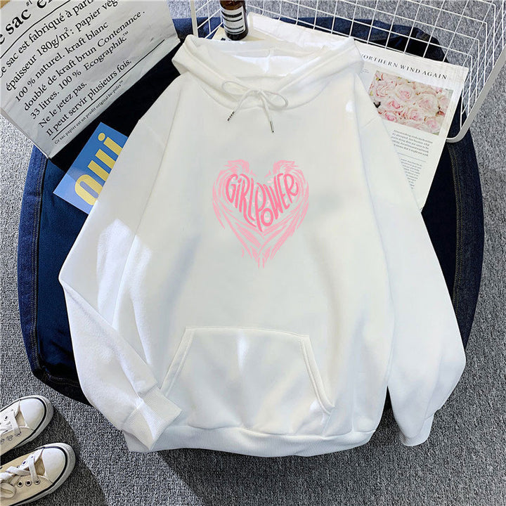 Women's hoodie with creative heart design Chic & Stil