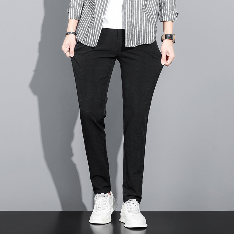 Slim-fit chino pants for men with side pockets Lune London