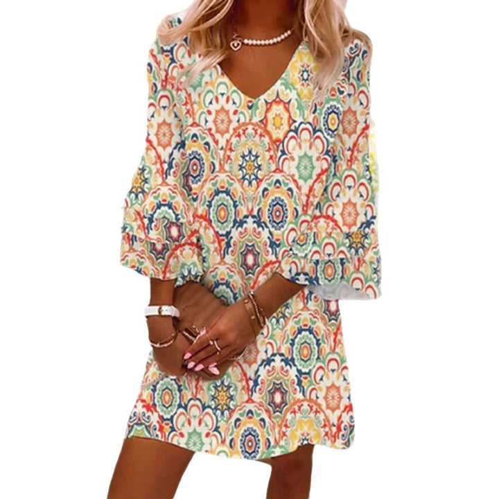 Robe décontractée Boho pour femme avec une coupe ample et des détails en volants Chic & Stil