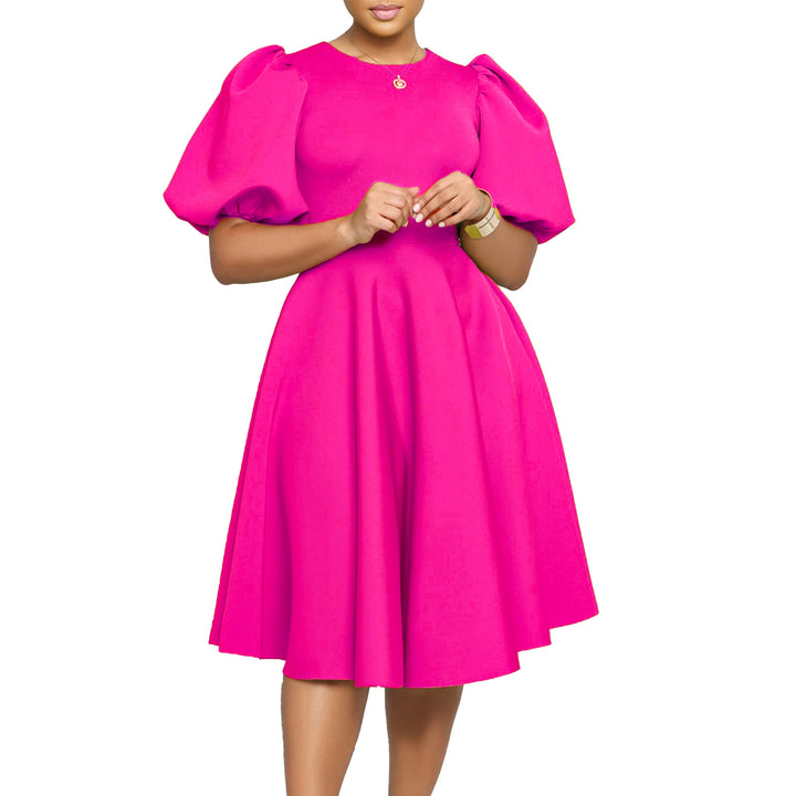Skater dress for women with voluminous sleeves and a flared skirt Lune London