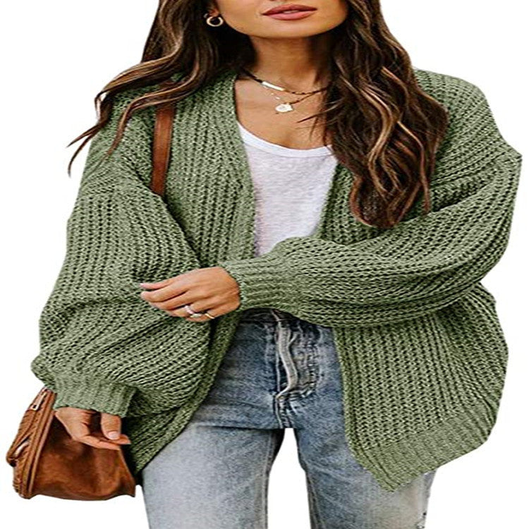 Oversized knitted sweater for women with balloon sleeves and a structured design Lune London
