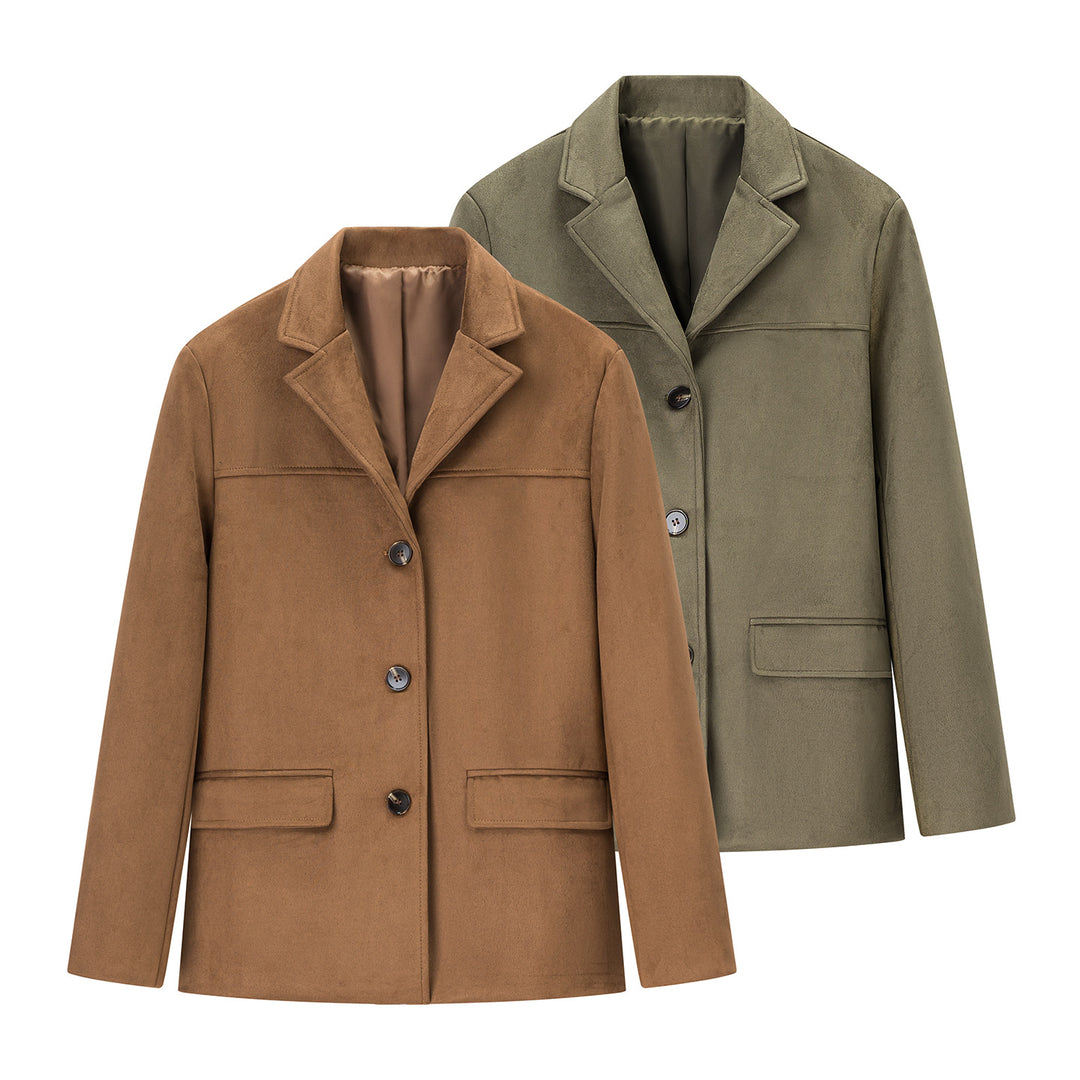 Veste blazer tendance pour femmes en tissu doux Chic & Stil