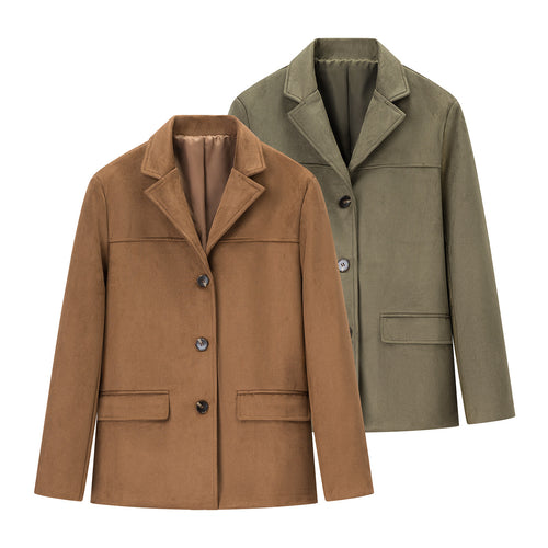 Veste blazer tendance pour femmes en tissu doux Chic & Stil