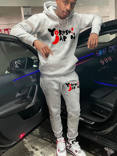 Women's athletic hoodie and jogger set with modern Amarae writing