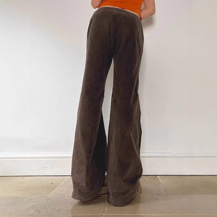 Wide-leg trousers for women in soft high-waisted fabric Lune London