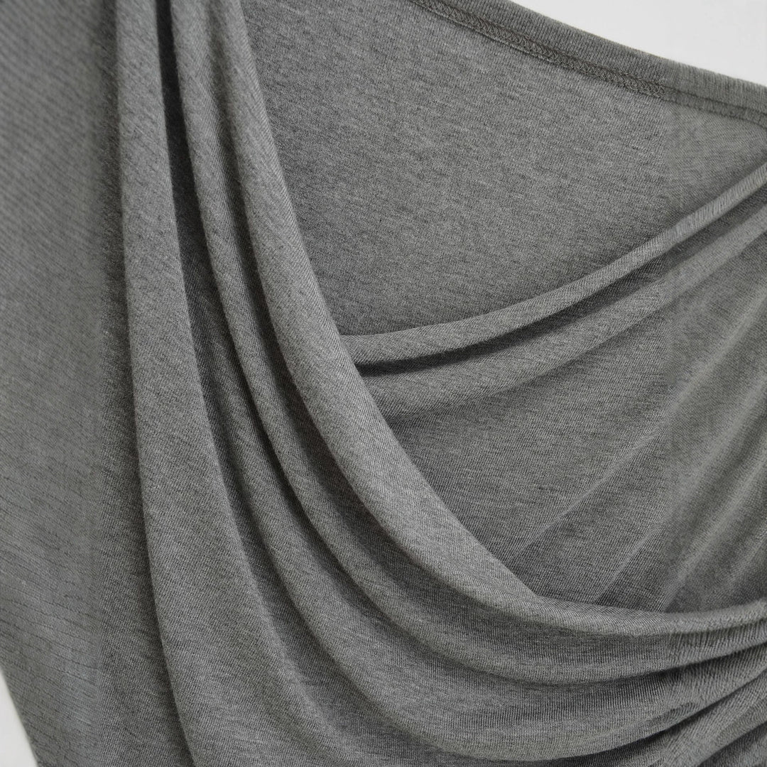 Long sleeve women's t-shirt with an elegant draped design Lune London