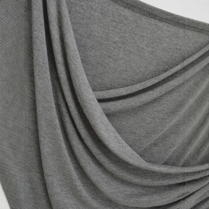 Long sleeve women's t-shirt with an elegant draped design Lune London