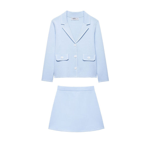 Casual blazer jacket for women with decorative seams and practical pockets Amarae