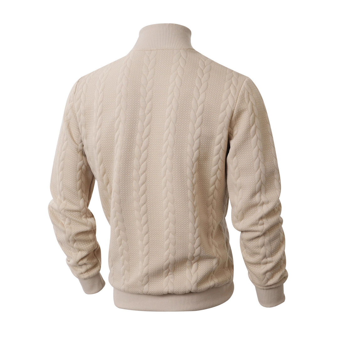 Elegant turtleneck sweater for men with textured pattern Lune London