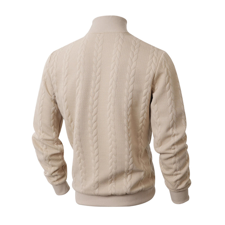 Elegant turtleneck sweater for men with textured pattern Lune London