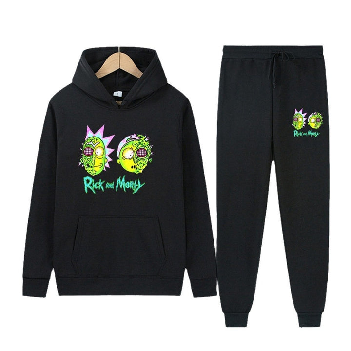 Hoodie and jogging set for women with stylish cartoon print Lune London