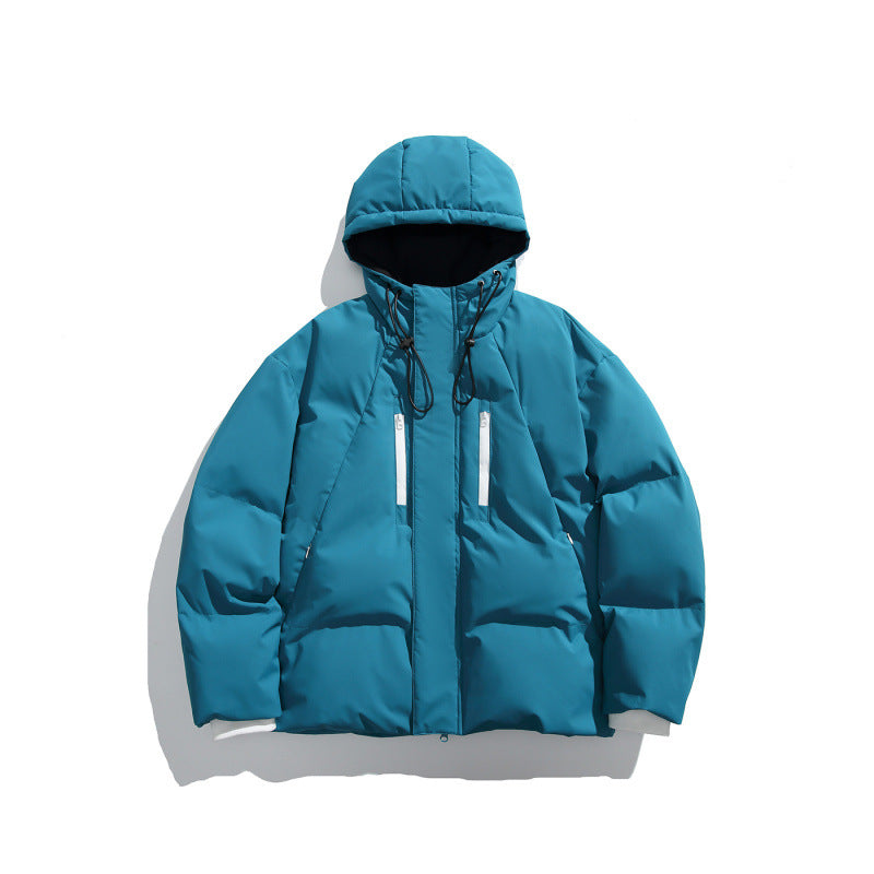 Unisex Kastige padded hoodie jacket with thermal insulation, water-repellent zippers, and drawstring Amarae