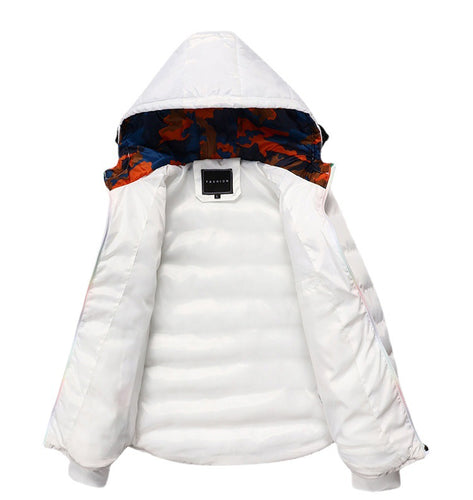 Warm quilted jacket for men with colorful lining Amarae