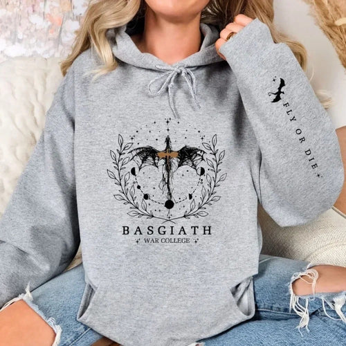 Women's hooded sweatshirt with impressive fantasy design Amarae