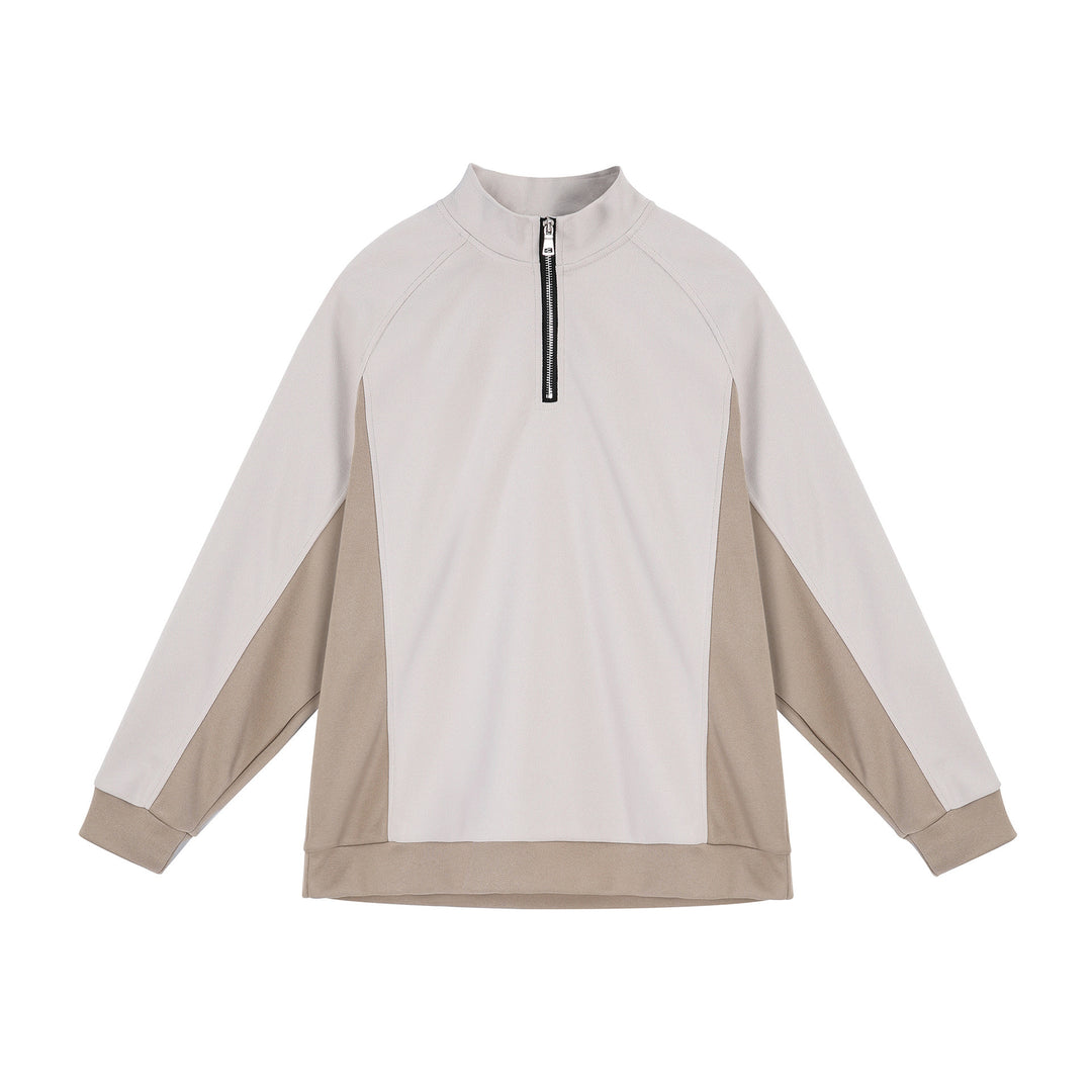 Functional pull for men with half-zip and breathable inserts Lune London