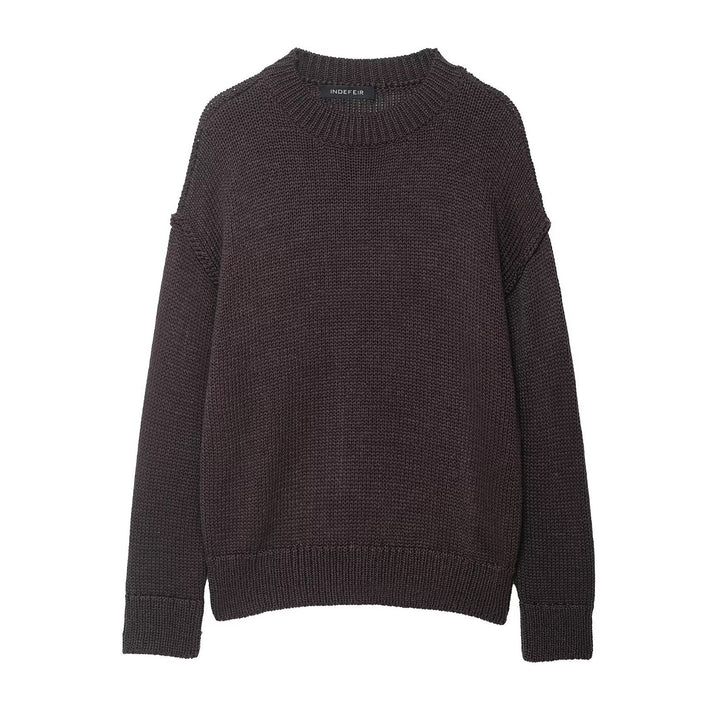 Casual sweater for women with oversized fit and textured pattern Lune London