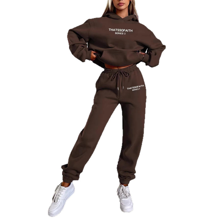 Women's jogging suit with comfortable hood and elastic cuffs Chic & Stil