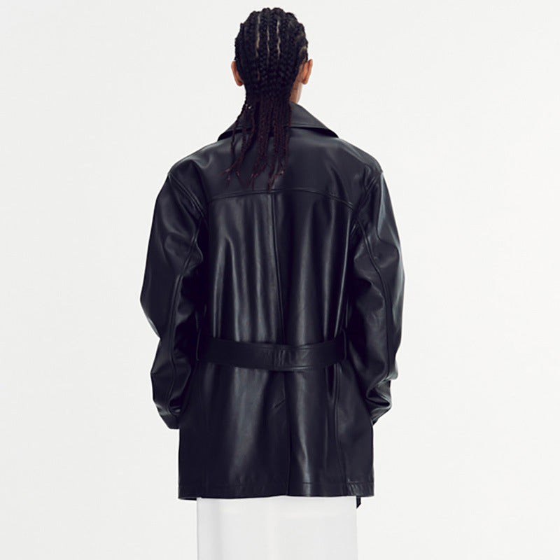 Veste oversize en faux cuir pour femmes Chic & Stil