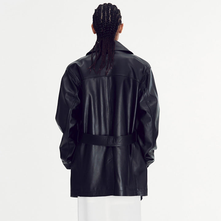 Veste oversize en faux cuir pour femmes Chic & Stil