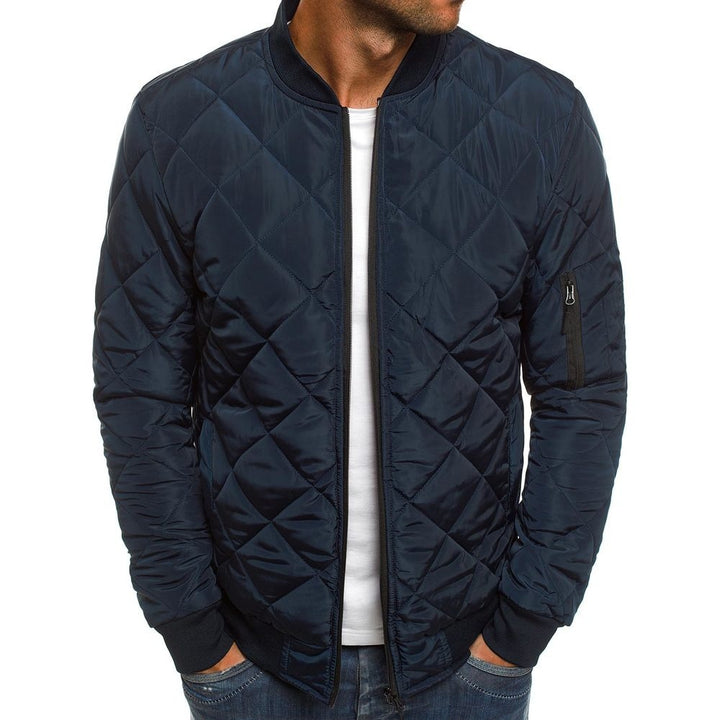 Quilted jacket for men with sporty cut and elastic cuffs Lune London