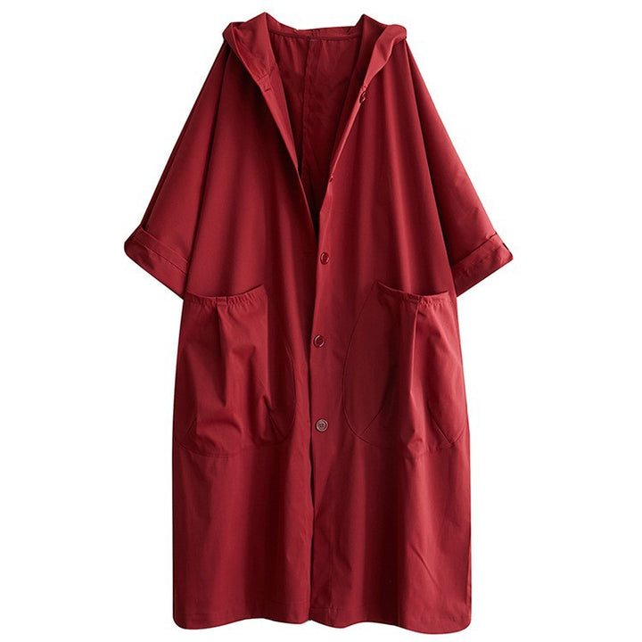 Oversized hooded coat for women with practical pockets Lune London