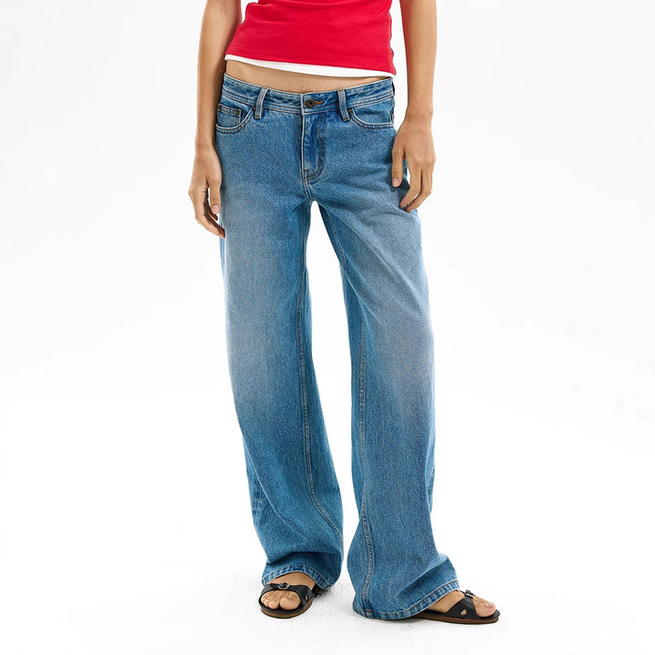 Jeans en denim larges pour femmes en coupe décontractée Chic & Stil