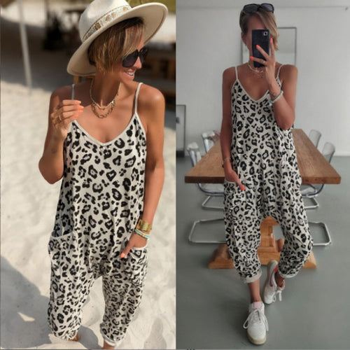 Ladies lounge jumpsuit leopard pattern Amarae