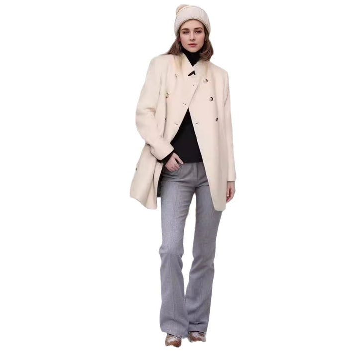 Elegant Duffle Coat for Women with Double Row of Buttons and Luxurious Details Lune London