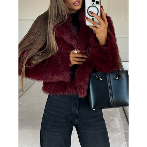 Faux fur jacket for women with a chic elegant cut Amarae