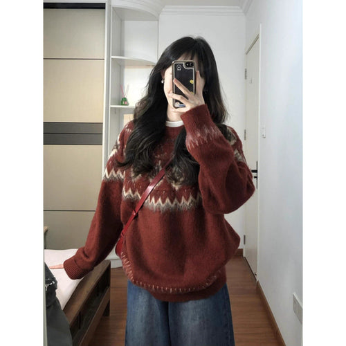 Pull élégant pour femmes avec motif traditionnel Chic & Stil