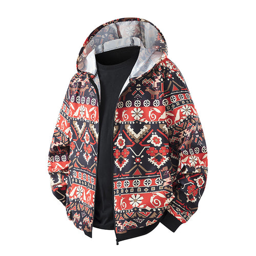Lightweight windbreaker jacket for women with a colorful pattern and breathable properties Amarae
