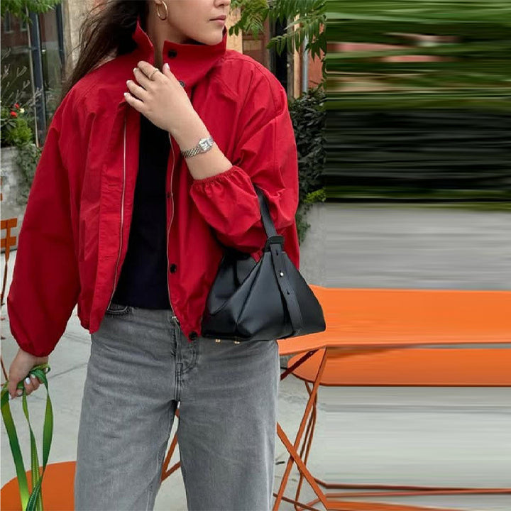 Ladies stylish outdoor jacket with high collar Amarae