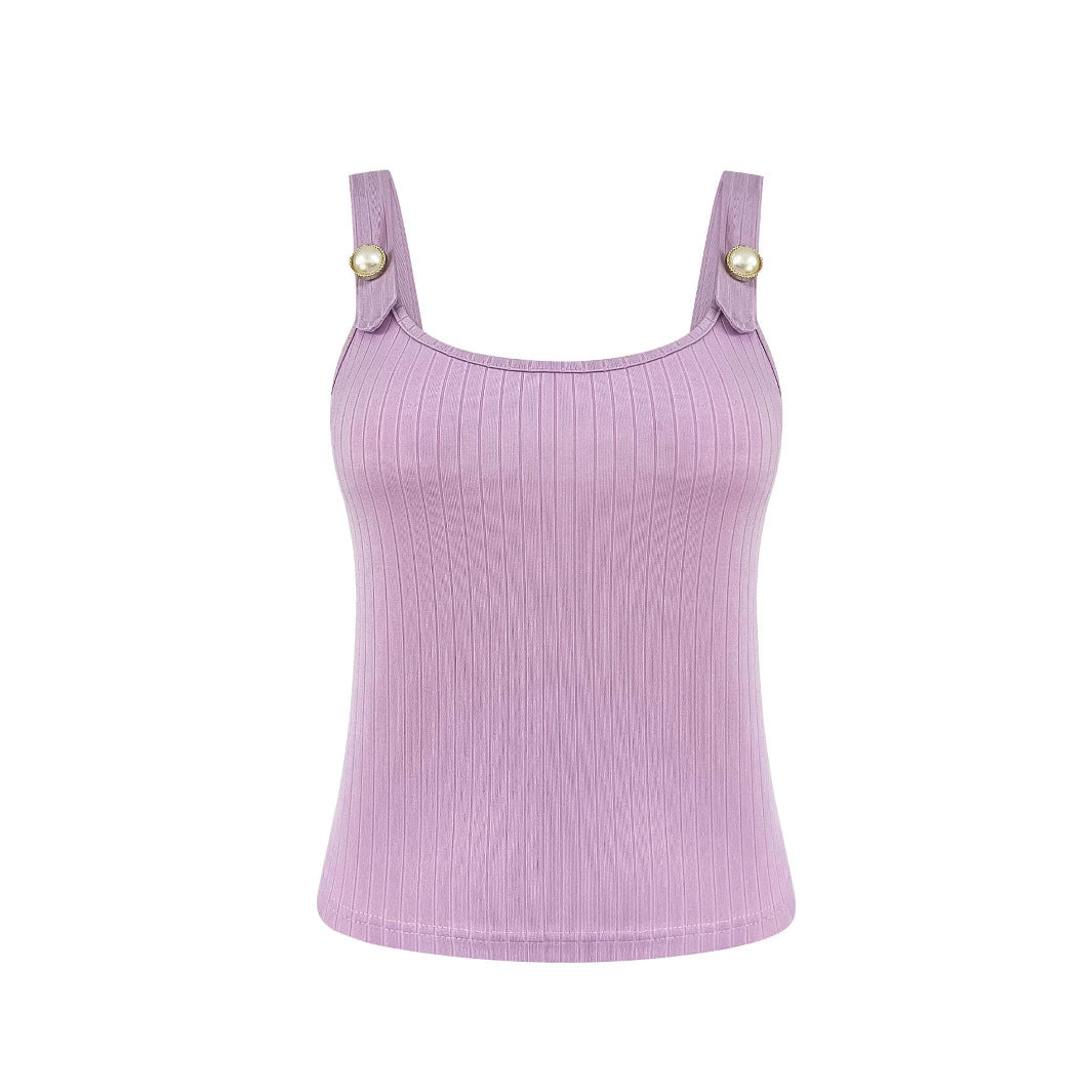 Women Ripp Crop Top with decorative straps Lune London