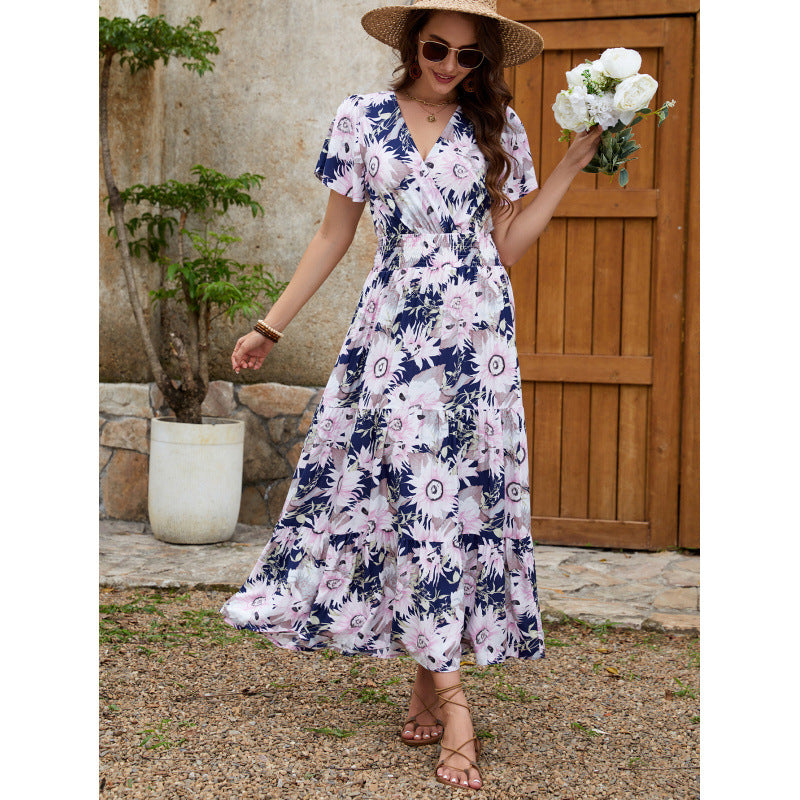 Lune London Fluid Ruffled Maxi Dress for Women