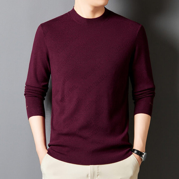 Elegant crew neck sweater for men in high-quality cotton blend Lune London
