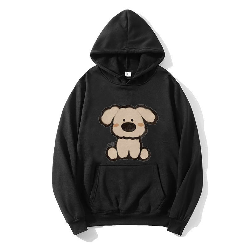 Women’s hooded sweatshirt with cute dog design Chic & Stil