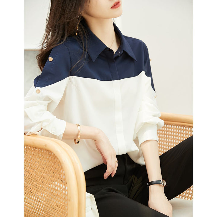 Blouse élégante pour femmes avec design color block Chic & Stil